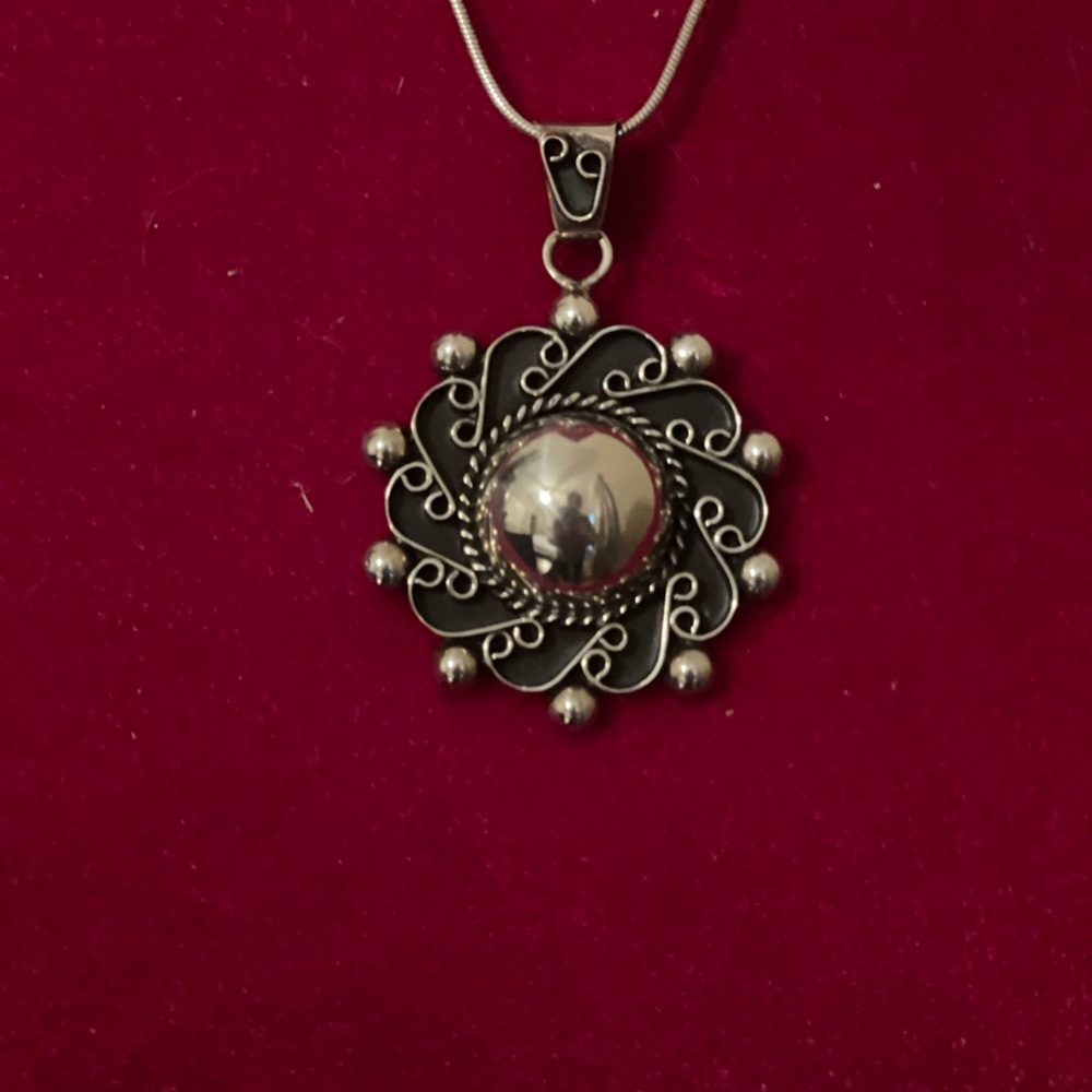 Solid Ss Pendant With Ss Chain Euc - image 4